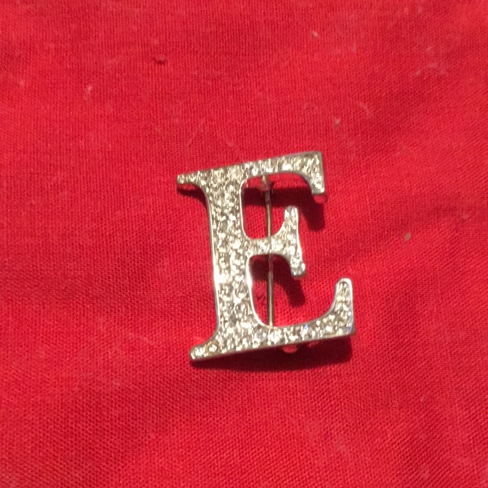 Vintage Initial E Brooch